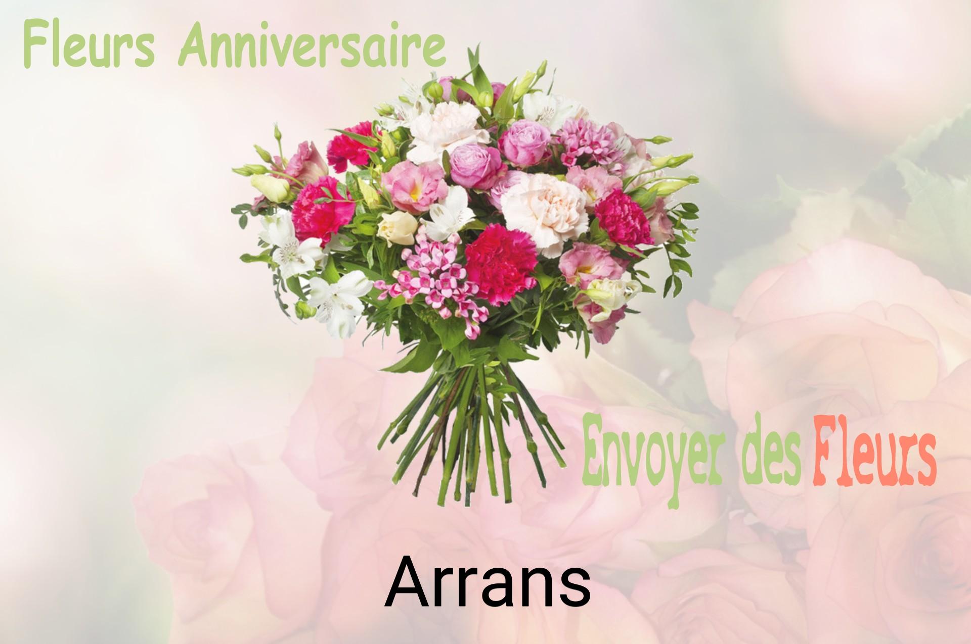 Bouquet de fleurs d’anniversaire livré à Arrans