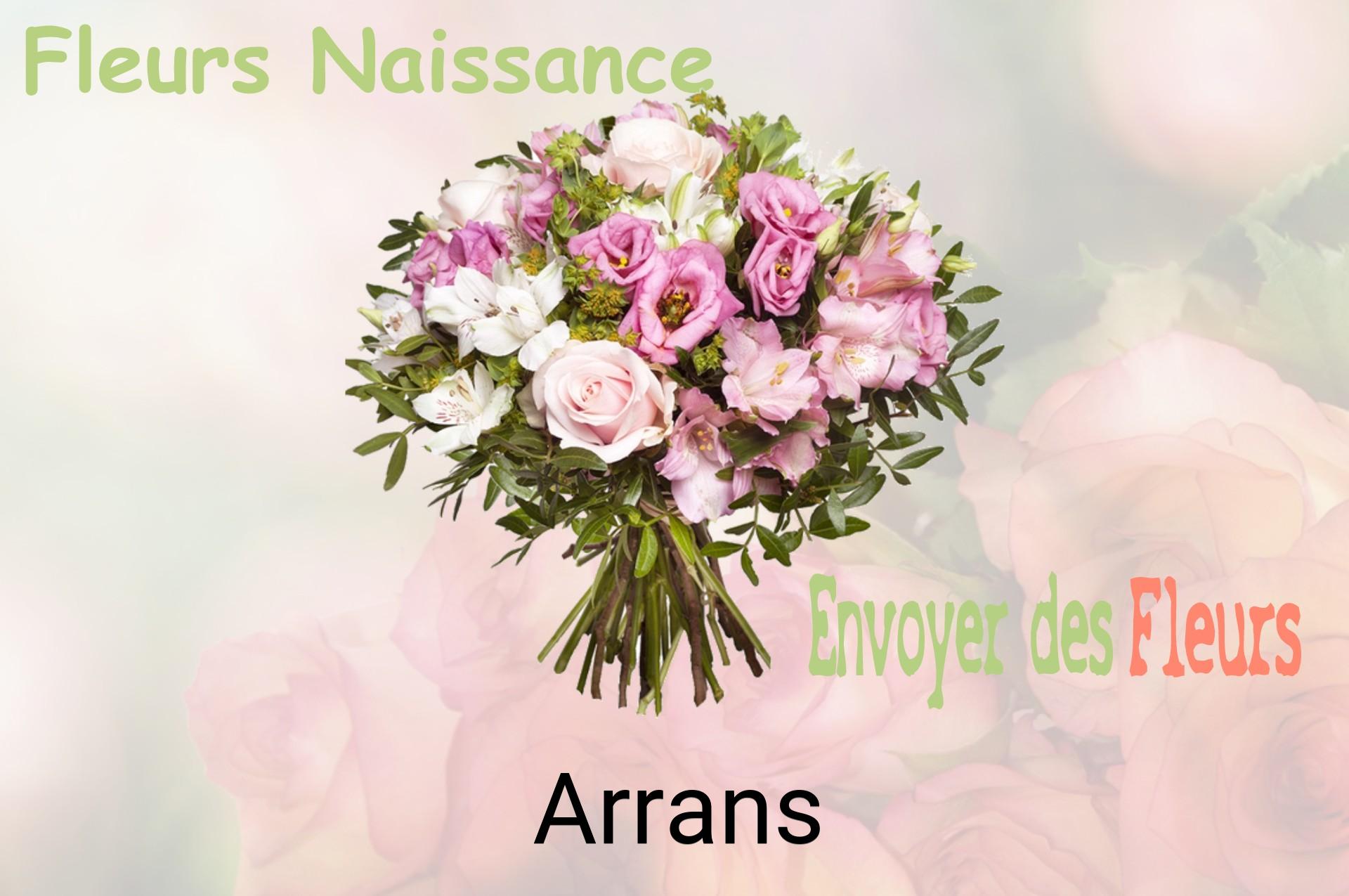 Bouquet de fleurs de naissance livré à Arrans